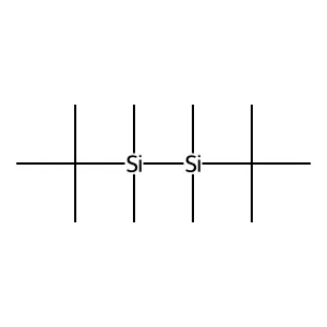 Disilane, 1,2-bis(1,1-dimethylethyl)-1,1,2,2-tetramethyl- structure