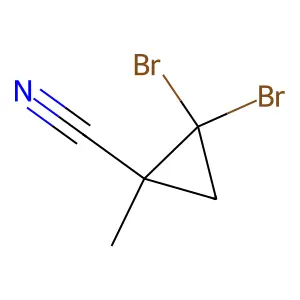 2,2-Dibromo-1-methylcyclopropanecarbonitrile structure