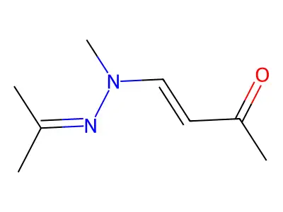 3-Butene-2-one, 4-(methyl(1-methylethylidene)hydrazino)- structure