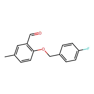 2-((4-Fluorobenzyl)oxy)-5-methylbenzaldehyde structure
