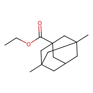 Ethyl 3,5-dimethyladamantane-1-carboxylate structure