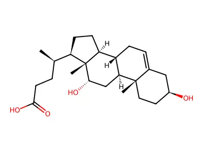 3,12-Dihydroxy-5-cholenoic acid structure