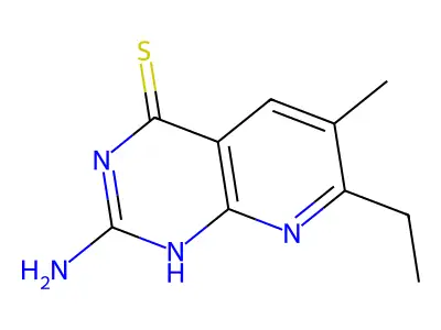 2-amino-7-ethyl-6-methyl-1H-pyrido[2,3-d]pyrimidine-4-thione structure