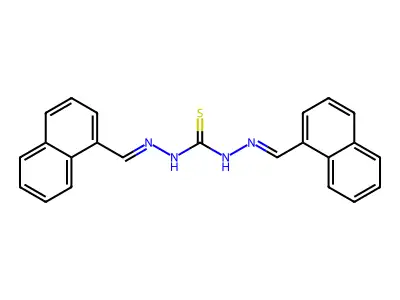 1,3-Bis(naphthalen-1-ylmethylideneamino)thiourea structure