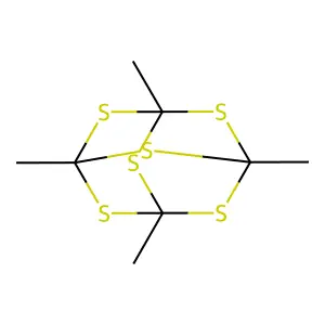 Tetramethylhexathiaadamantane structure