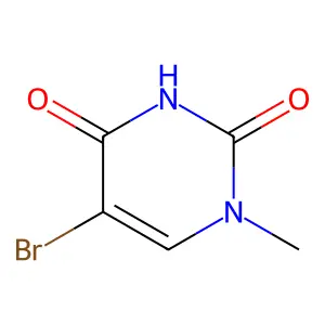1-Methyl-5-bromouracil structure