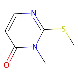 3-Methyl-2-(methylthio)-4(3H)-pyrimidinone structure