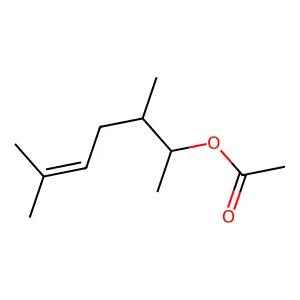5-Hepten-2-ol, 3,6-dimethyl-, 2-acetate structure