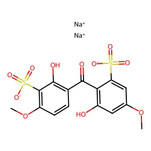 2,2'-Dihydroxy-4,4'-dimethoxybenzophenone-5,5'-disulfonic acid structure