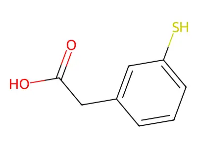 2-(3-Mercaptophenyl)acetic acid structure