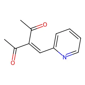 2,4-Pentanedione, 3-(2-pyridylmethylene)-, hydrate structure