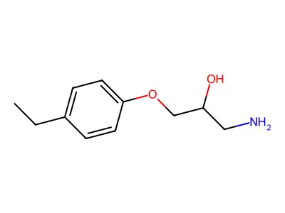 1-Amino-3-(4-ethylphenoxy)propan-2-ol structure