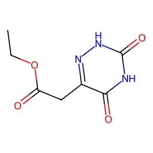 ethyl 2-(3,5-dioxo-2H-1,2,4-triazin-6-yl)acetate structure