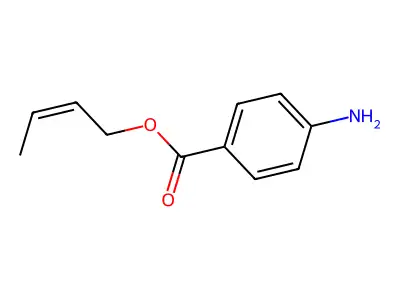 But-2-enyl 4-aminobenzoate structure