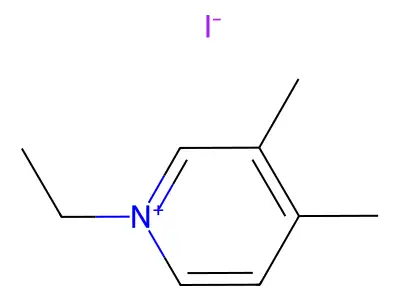 1-Ethyl-3,4-dimethylpyridin-1-ium iodide structure