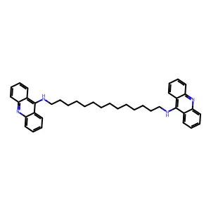 N,N'-Bis(9-acridinyl)-1,14-tetradecanediamine structure