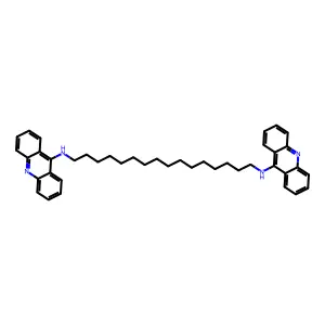 N,N'-双(9-吖啶基)-1,16-十六烷二胺 structure