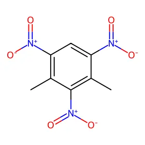 2,4,6-Trinitro-m-xylene structure