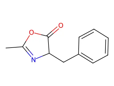 4-Benzyl-2-methyl-1,3-oxazol-5(4h)-one structure