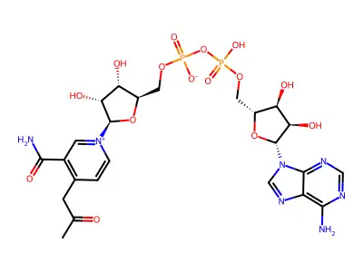 NICOTINAMIDE ADENINE DINUCLEOTIDE ACETONE ADDUCT structure