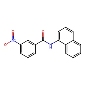 N-(naphthalen-1-yl)-3-nitrobenzamide structure