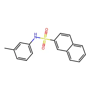 Naphthalene-2-sulfonic acid m-tolylamide structure