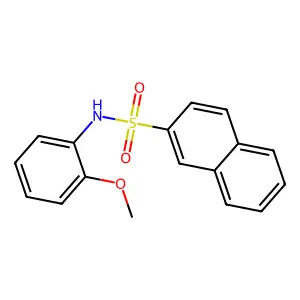 N-(2-methoxyphenyl)naphthalene-2-sulfonamide structure