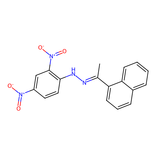 1-(2,4-Dinitrophenyl)-2-[1-(naphthalen-1-yl)ethylidene]hydrazine structure
