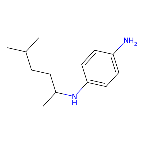 1,4-Benzenediamine, N1-(1,4-dimethylpentyl)- structure