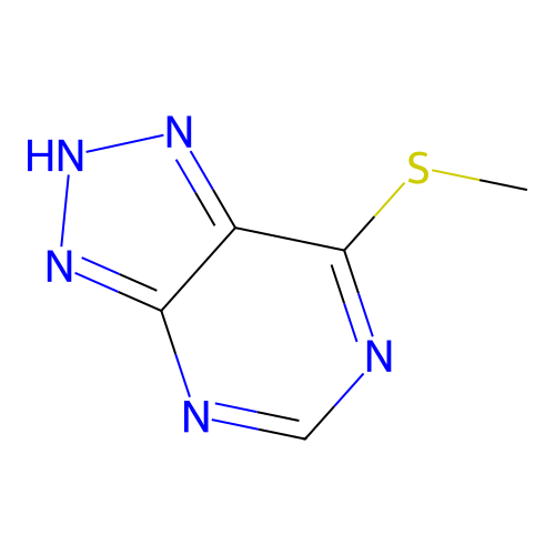 7-methylsulfanyl-2H-triazolo[4,5-d]pyrimidine structure