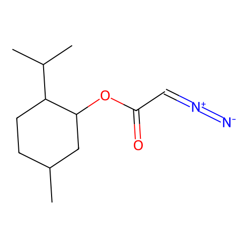 l-Menthyl diazoacetate structure