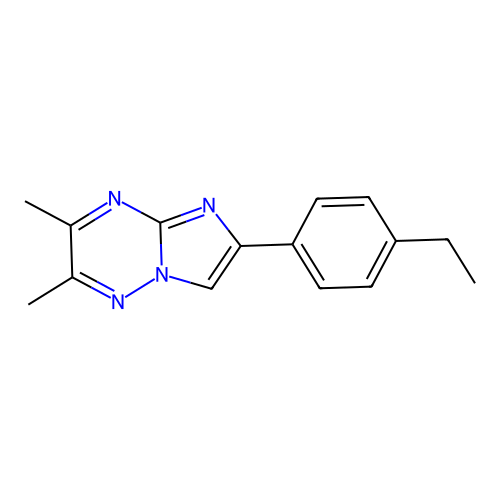 6-(4-Ethylphenyl)-2,3-dimethylimidazo[1,2-b][1,2,4]triazine structure