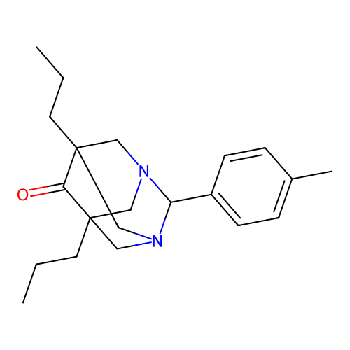 2-(4-Methylphenyl)-5,7-dipropyl-1,3-diazatricyclo[3.3.1.1~3,7~]decan-6-one structure