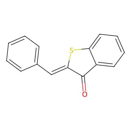 Benzo[b]thiophen-3(2H)-one, 2-(phenylmethylene)- structure