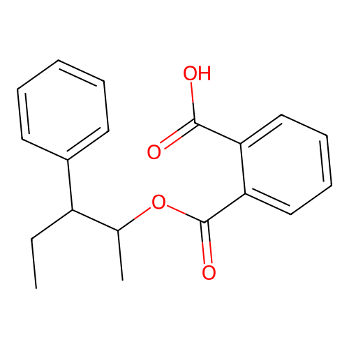 2-{[(3-Phenylpentan-2-yl)oxy]carbonyl}benzoic acid structure
