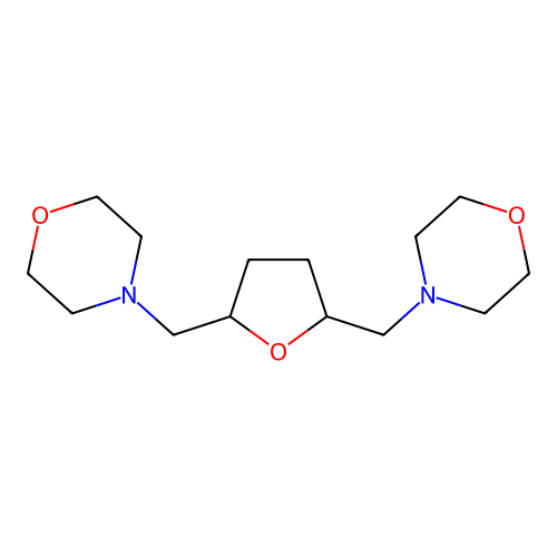 4-[[5-(Morpholinomethyl)tetrahydrofuran-2-yl]methyl]morpholine structure