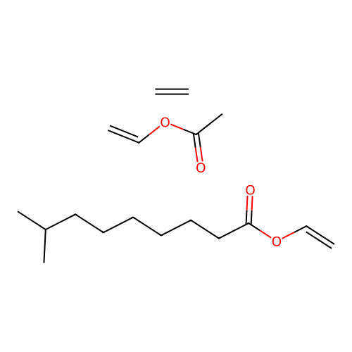 Ethene;ethenyl acetate;ethenyl 8-methylnonanoate structure