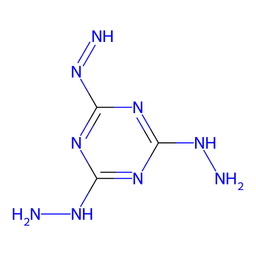 (4-Diazenyl-6-hydrazinyl-1,3,5-triazin-2-yl)hydrazine structure