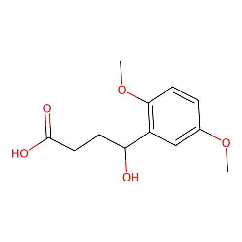 4-(2,5-Dimethoxy-phenyl)-4-hydroxy-butyric acid structure
