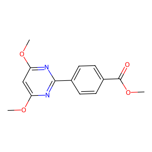 Methyl 4-(4,6-dimethoxypyrimidin-2-yl)benzoate structure