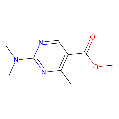 Methyl 2-(dimethylamino)-4-methyl-5-pyrimidinecarboxylate structure