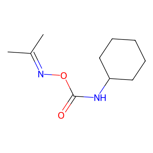 (propan-2-ylideneamino) N-cyclohexylcarbamate structure
