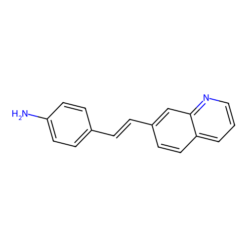 4-[2-(Quinolin-7-yl)ethenyl]aniline structure