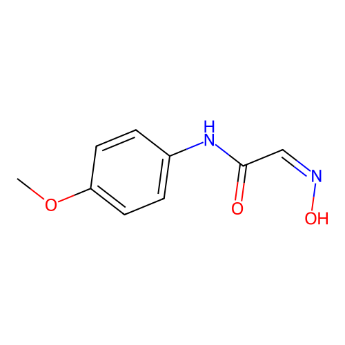 (2Z)-2-hydroxyimino-N-(4-methoxyphenyl)acetamide structure