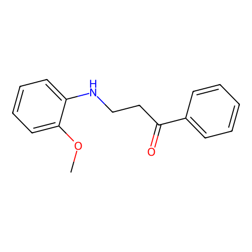 3-[(2-Methoxyphenyl)amino]-1-phenyl-1-propanone structure