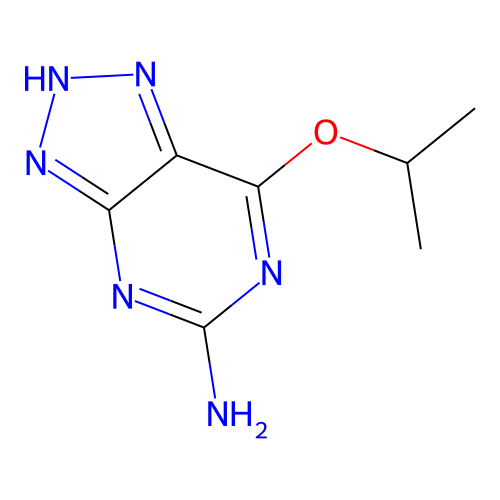 7-propan-2-yloxy-2H-triazolo[4,5-d]pyrimidin-5-amine structure