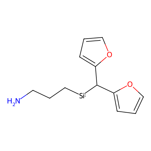 Propylamine, 3-(bis(2-furyl)methylsilyl)- structure