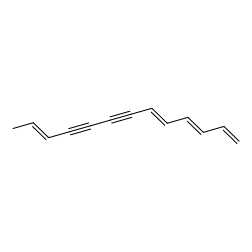 1,3,5,11-Tridecatetraene-7,9-diyne, (E,E,E)- structure