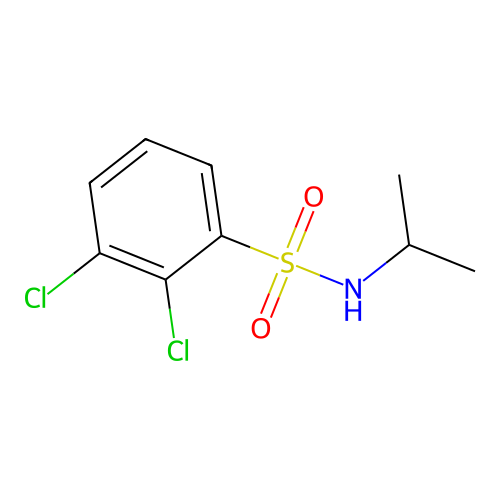 2,3-dichloro-N-(propan-2-yl)benzene-1-sulfonamide structure