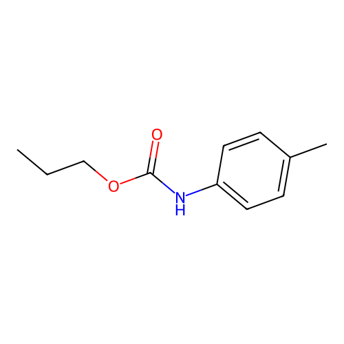 Propyl N-(P-tolyl)carbamate structure